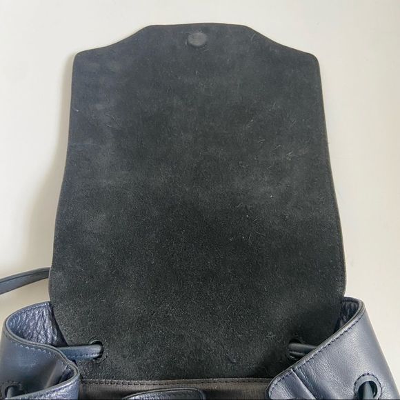 Rag & Bone navy leather backpack main image 4